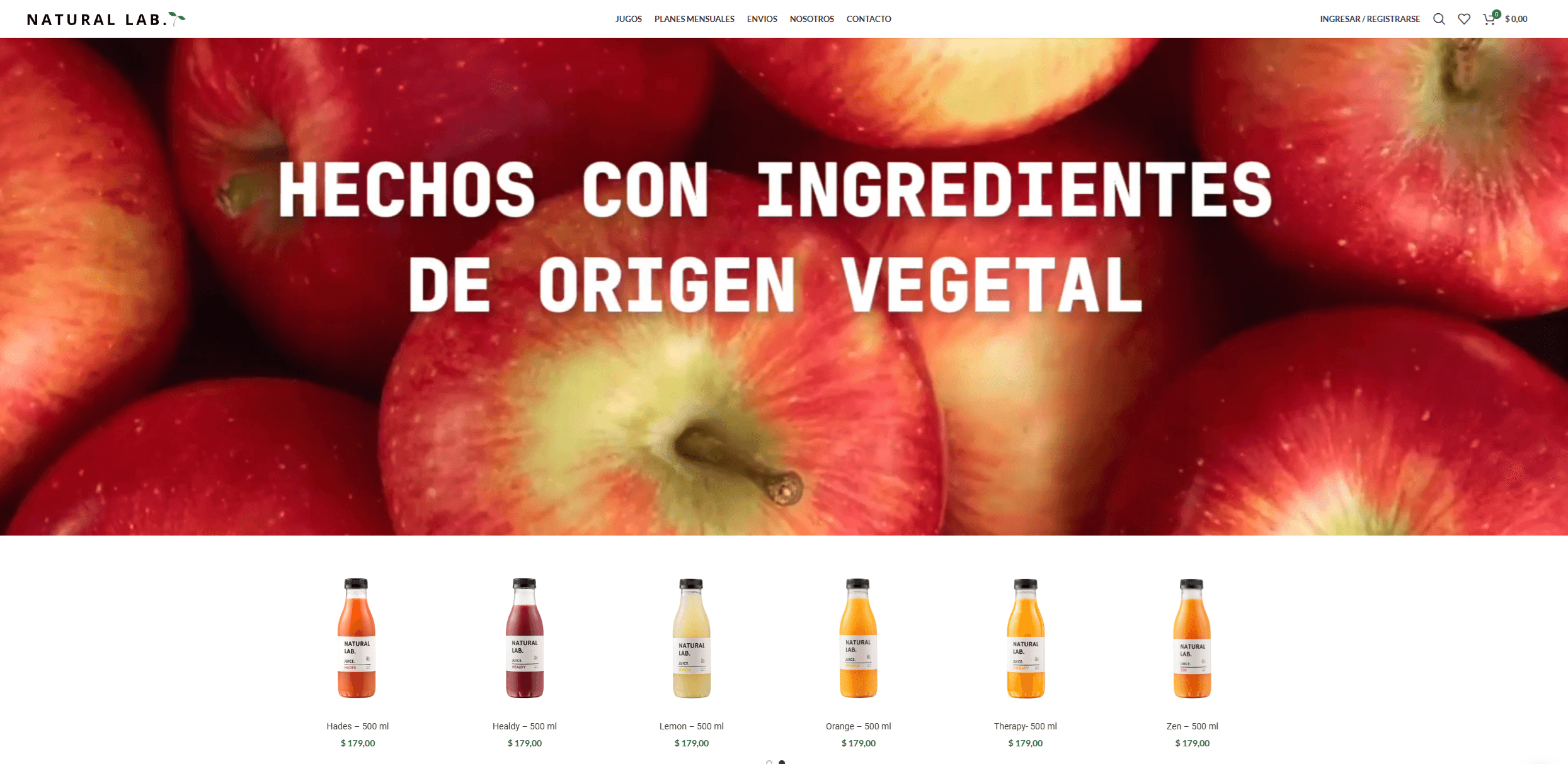 Natural Lab Ecommerce